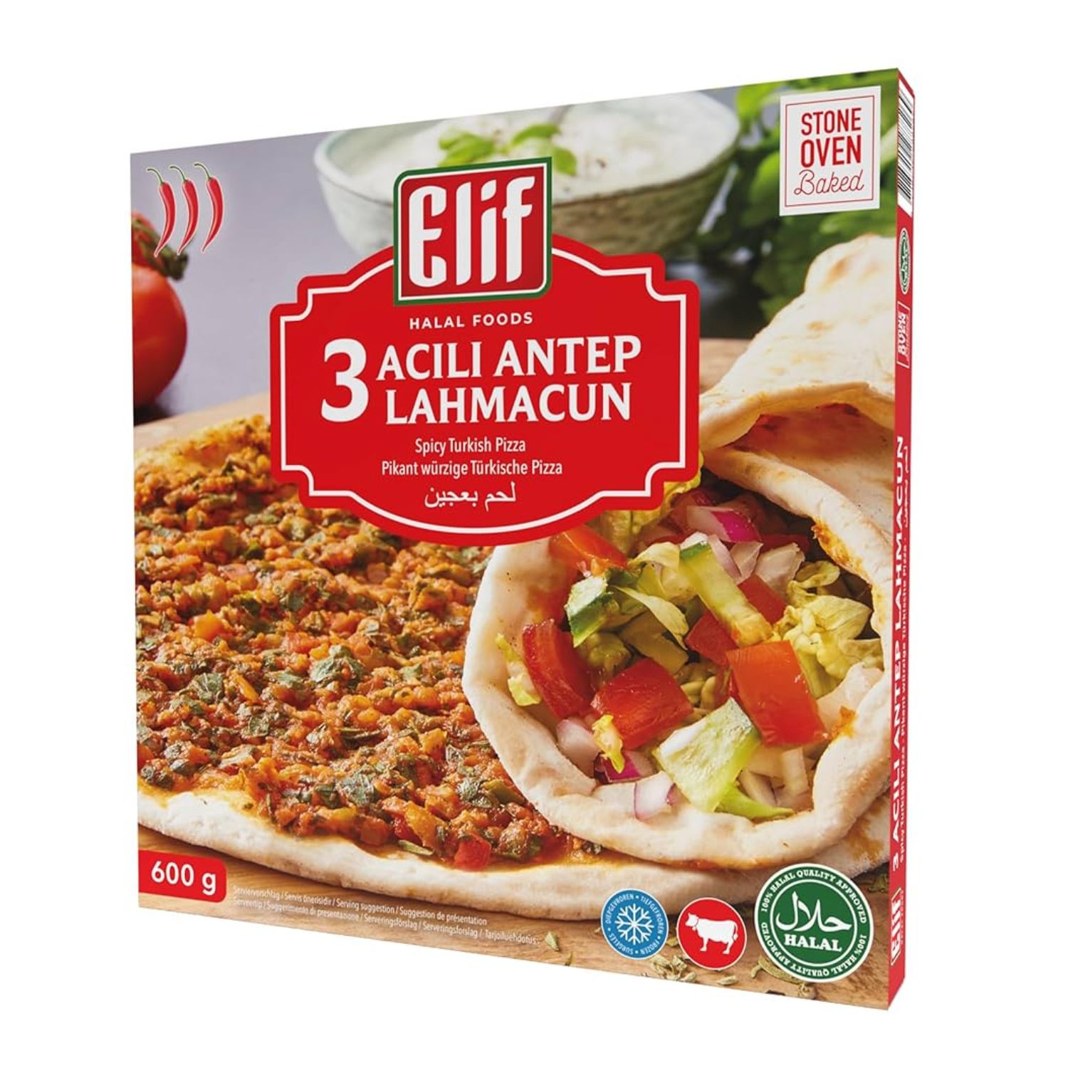 Elif Lahmacun Hot 3pcs 